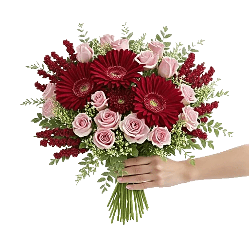 Crimson Blossom Harmony