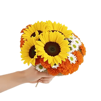 Amber Sunflower Glow