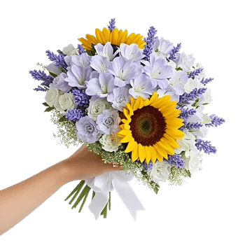 Golden Sunflower Bouquet
