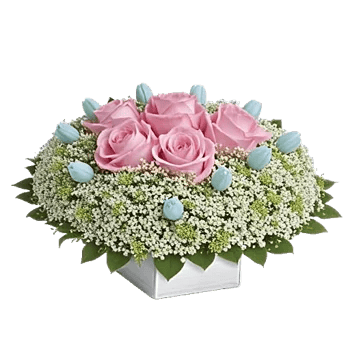 Blush Romantic Centerpiece