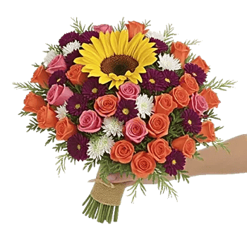 Golden Sunflower Bouquet