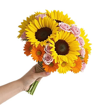 Golden Sunflower Bouquet