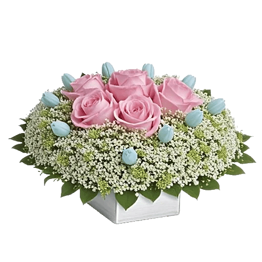 Blush Romantic Centerpiece