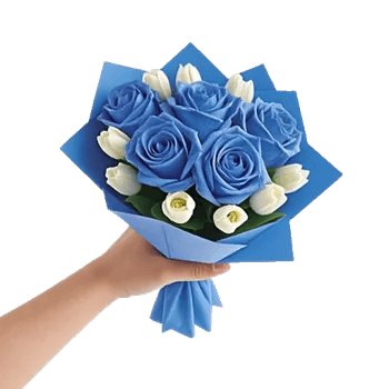 Elegant Blue Roses