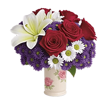 Crimson Blossom Harmony