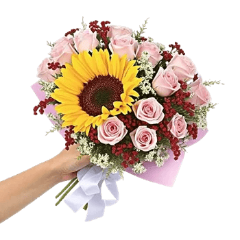 Golden Sunflower Bouquet