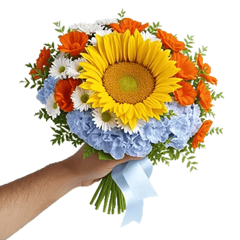 Golden Sunflower Bouquet