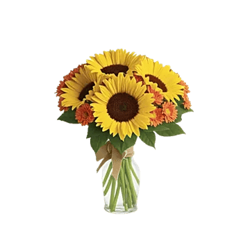 Golden Sunflower Bouquet