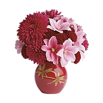 Crimson Blossom Harmony