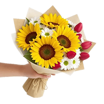 Golden Sunflower Bouquet