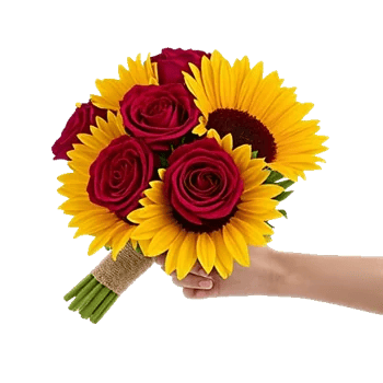 Golden Sunflower Bouquet