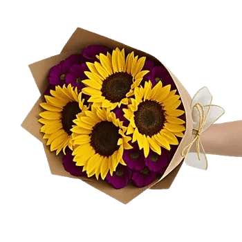 Golden Sunflower Bouquet