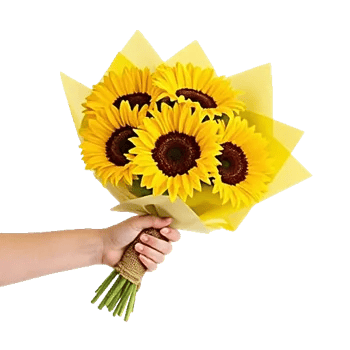 Golden Sunflower Bouquet