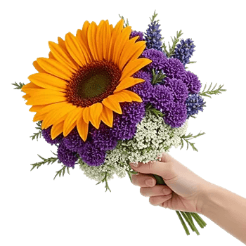 Amber Sunflower Glow