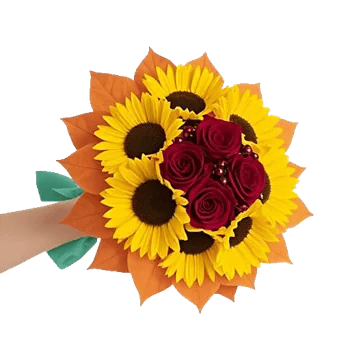 Golden Sunflower Bouquet
