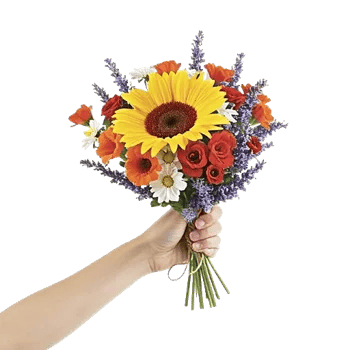Golden Sunflower Bouquet