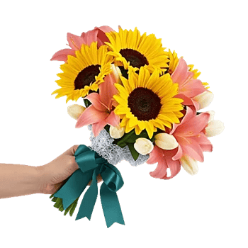 Golden Sunflower Bouquet