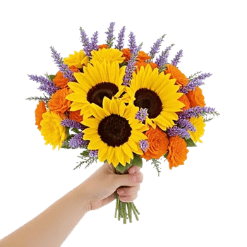 Golden Sunflower Bouquet