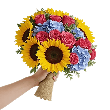 Golden Sunflower Bouquet