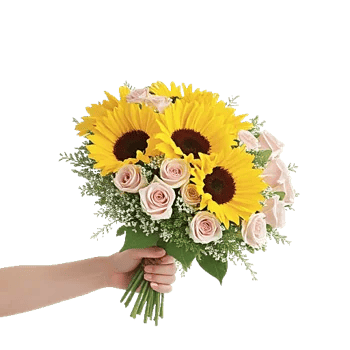 Golden Sunflower Bouquet