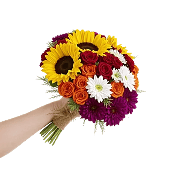 Golden Sunflower Bouquet