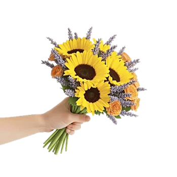 Golden Sunflower Bouquet