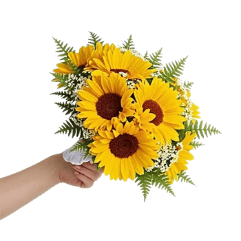 Golden Sunflower Bouquet