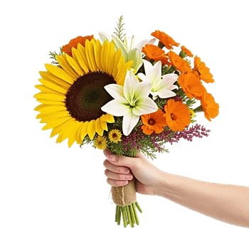 Golden Sunflower Bouquet