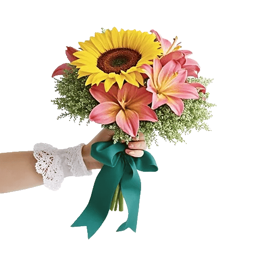 Golden Sunflower Bouquet