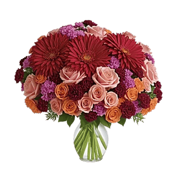 Crimson Blossom Harmony