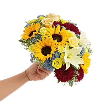 Golden Sunflower Bouquet