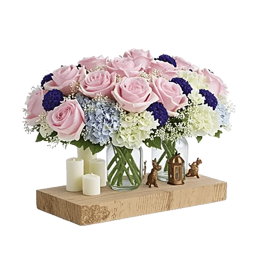 Blush Romantic Centerpiece