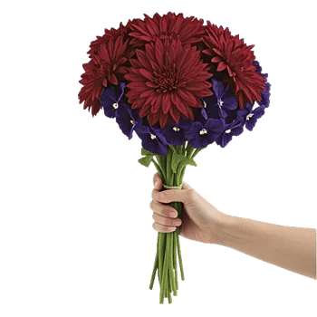 Crimson Blossom Harmony