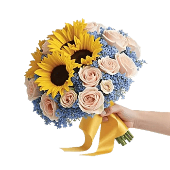 Golden Sunflower Bouquet