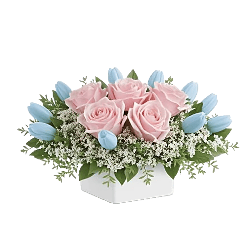 Blush Romantic Centerpiece