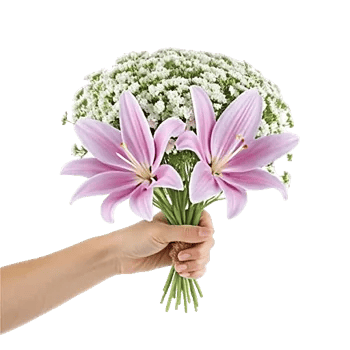 Graceful Lily Display