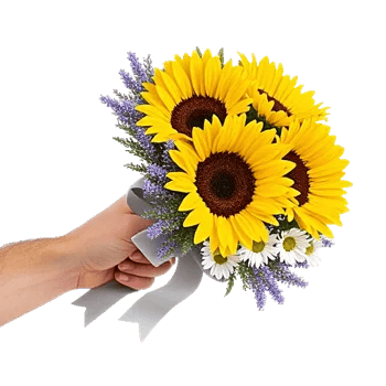 Golden Sunflower Bouquet