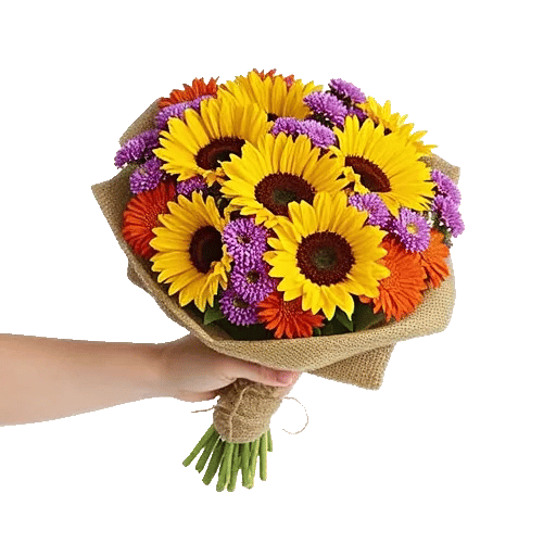 Golden Sunflower Bouquet