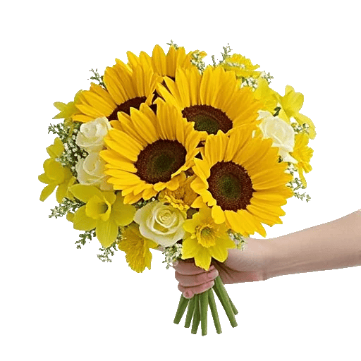 Golden Sunflower Bouquet