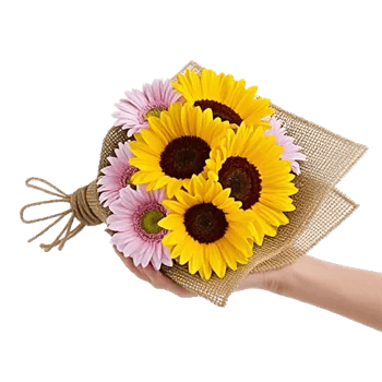 Golden Sunflower Bouquet