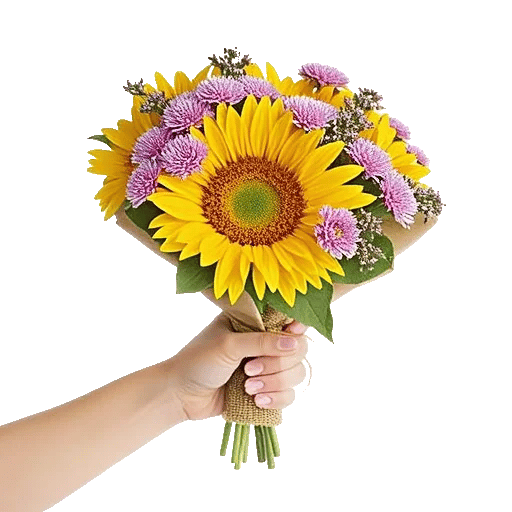 Golden Sunflower Bouquet