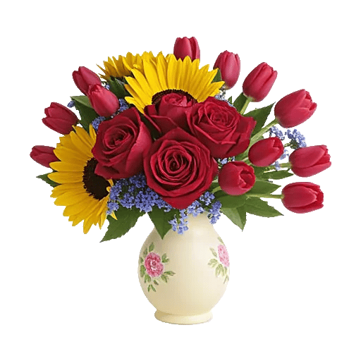 Crimson Blossom Harmony