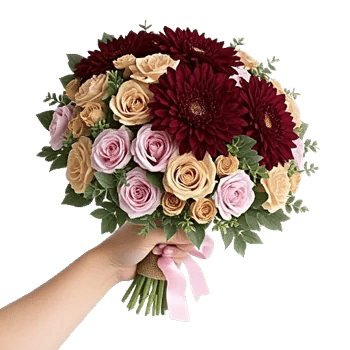 Crimson Blossom Harmony