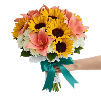 Golden Sunflower Bouquet