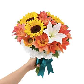 Golden Sunflower Bouquet