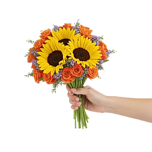 Golden Sunflower Bouquet