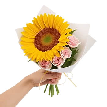 Golden Sunflower Bouquet