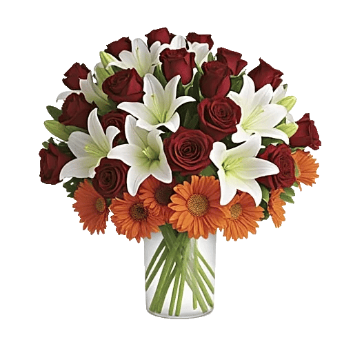 Crimson Blossom Harmony