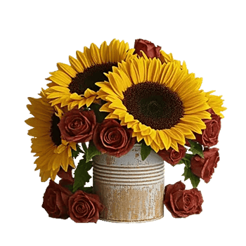 Amber Sunflower Glow