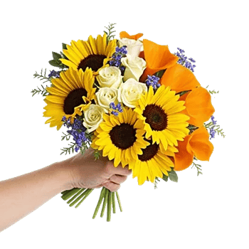 Golden Sunflower Bouquet